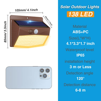 2-Pack Solar Security Lights – Motion Sensor, Waterproof