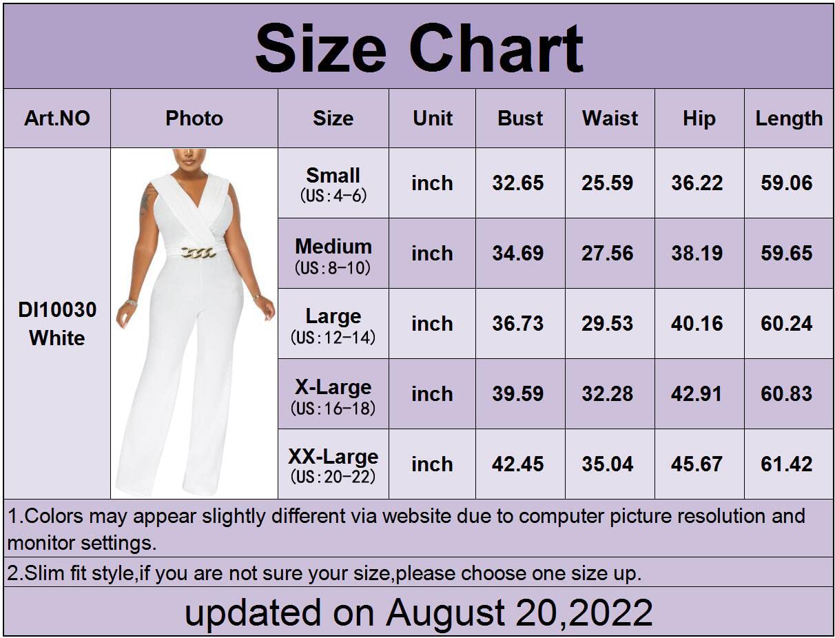 Women's Summer Formal Dressy Jumpsuits Elegant V Neck Sleeveless Party Rompers Stretchy Wrap Wide Leg Long Pants Clubwear