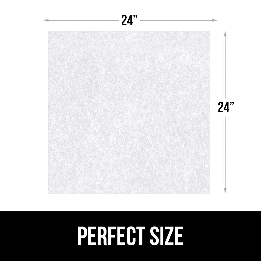 Gorilla Grip LeakGuard Non-Adhesive Under Sink Mat for Kitchen Cabinet, 24x40, Waterproof Quick Dry Shelf Liner, Durable Absorbent Felt Mats for Bathroom Sinks, Cabinets, Dresser, Damask Taupe Cream