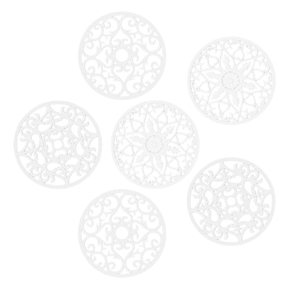 Smithcraft Silicone Trivet Mats – Set of 6 Heat-Resistant Pads for Hot Dishes, Pots & Pans