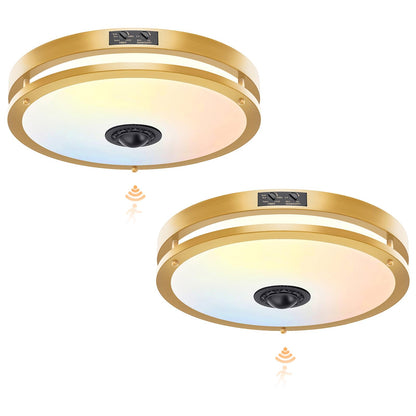 Motion Sensor LED Ceiling Light – Adjustable Color Temp, Outdoor Flush Mount