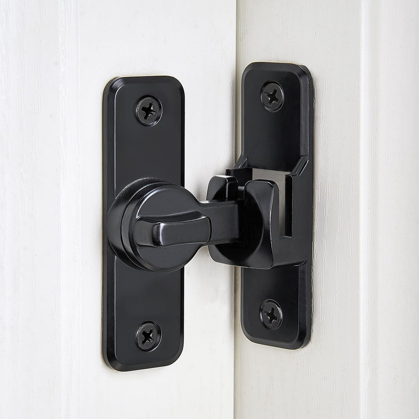 Enhanced Security Flip Latch Lock, Heavy-Duty Sliding & Swing Door Latch