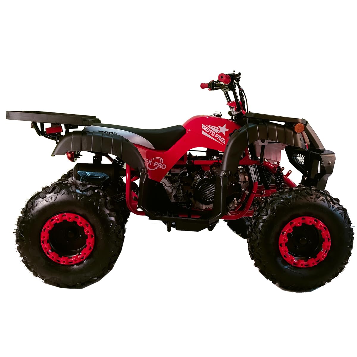 X-PRO 200 Utility ATV with Automatic Transmission w/Reverse,Big 23"/22" Wheels! (Black)