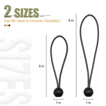 Ball Bungee Cords – 30 Pack Heavy-Duty Tarp & Canopy Tie-Downs for Outdoor Use