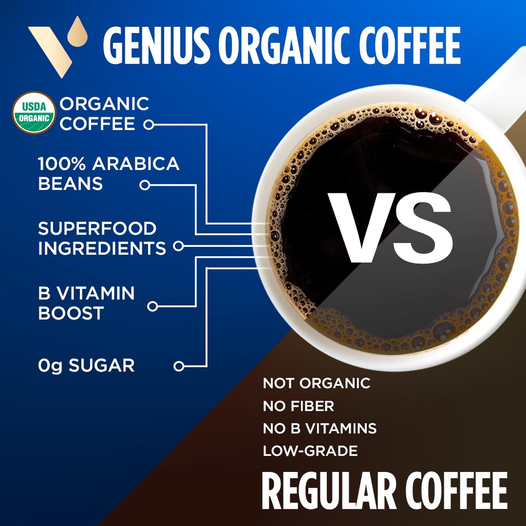 VitaCup Lightning Coffee Pods, for Memory & Focus w/ 2X Caffeine, Green Coffee Bean, B Vitamins, D3, Strong Dark Roast Coffee, Recyclable Single Serve Pod Compatible with Keurig K-Cup Brewers, 16 Ct