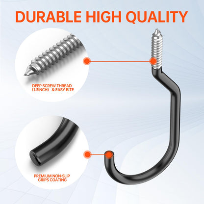 Heavy Duty Hook, Loading Capacity 100 LBS, 6 inch, Hooks for Garage Wall and Garage Ceiling