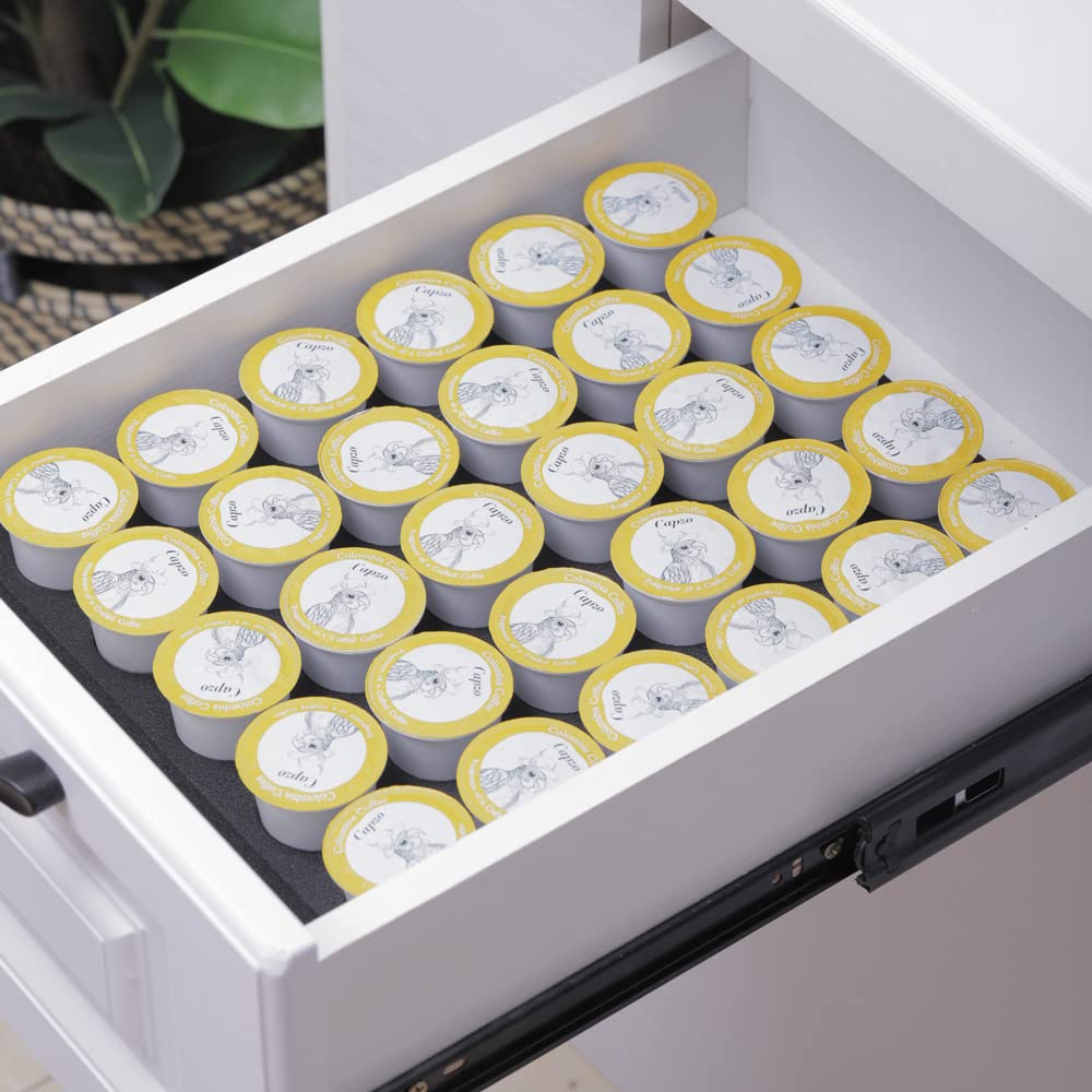 Kaffeepadhalter DIY Größe Organizer 60 Kompatibles Tablett Schublade hält mit Keurig K-Cup 