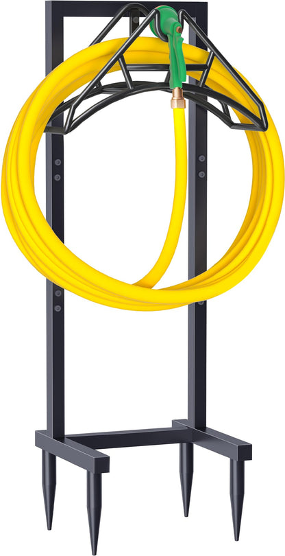 Freestanding Garden Hose Holder – Heavy Duty Metal Outdoor Hose Organizer