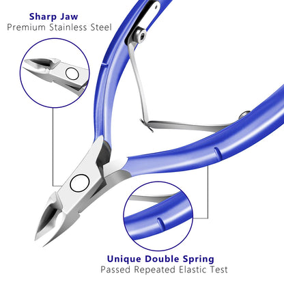 Cuticle Trimmer & Pusher – Professional Stainless Steel Manicure/Pedicure Tool for Nails