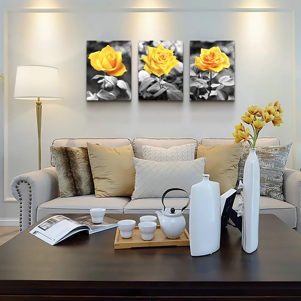 TTHYUEWS Canvas Wall Art for bar kitchen Living Room Office Bathroom home decoration Board Black and white Beach scenery golden Pineapple pictures Artwork restaurant Wall Decor Ready to Hang