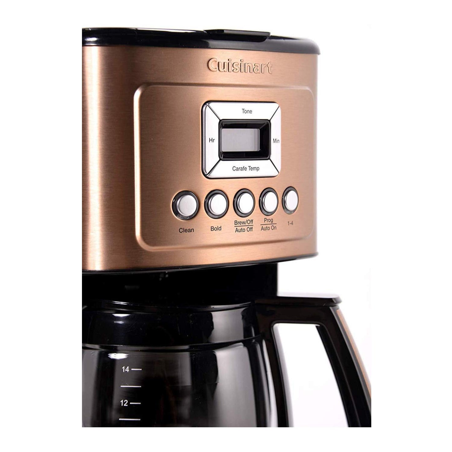 Cuisinart DCC-3200WP1 Perfectemp Kaffeemaschine, 14-Tassen-Glas, weiß 