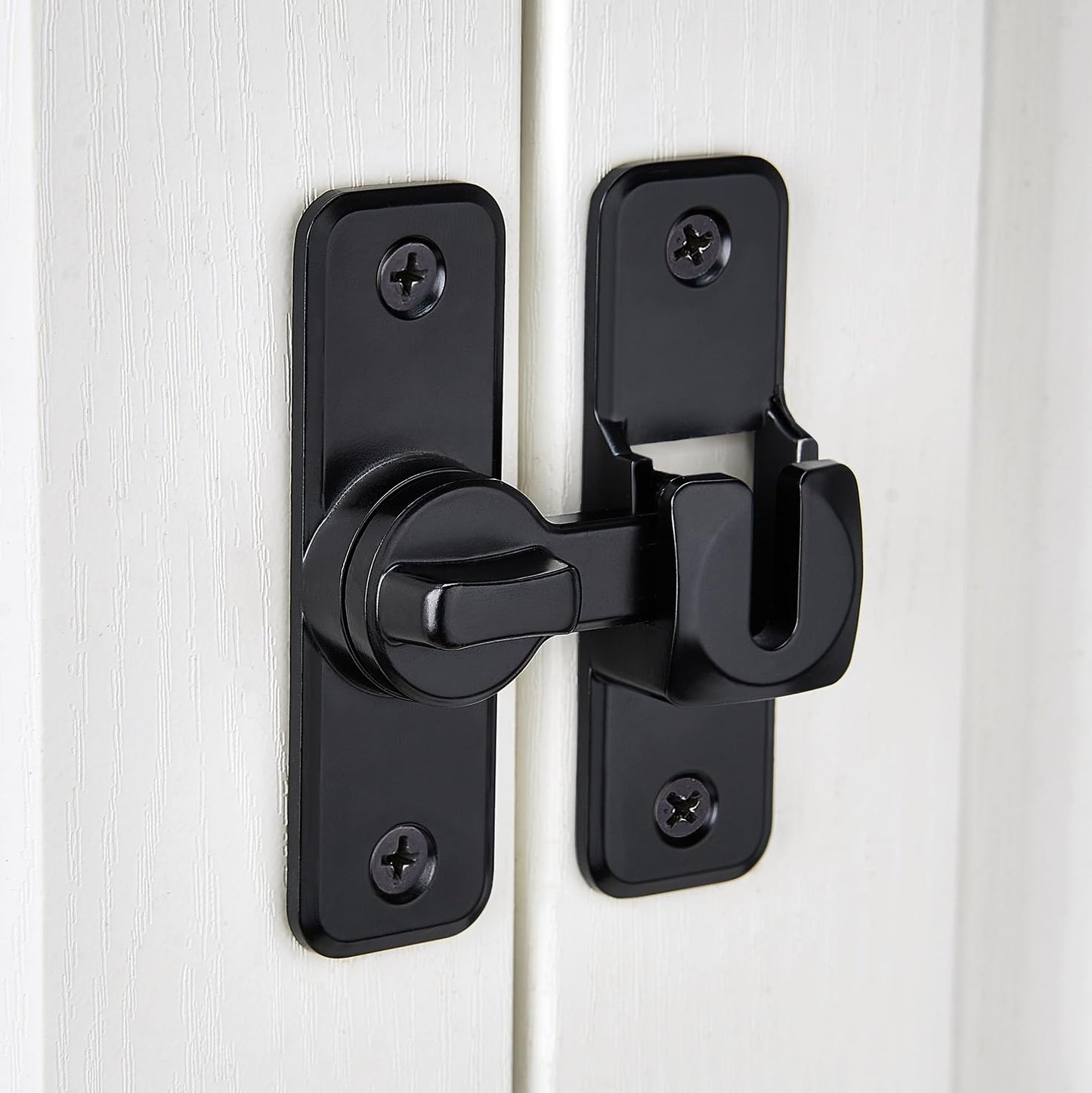 Enhanced Security Flip Latch Lock, Heavy-Duty Sliding & Swing Door Latch