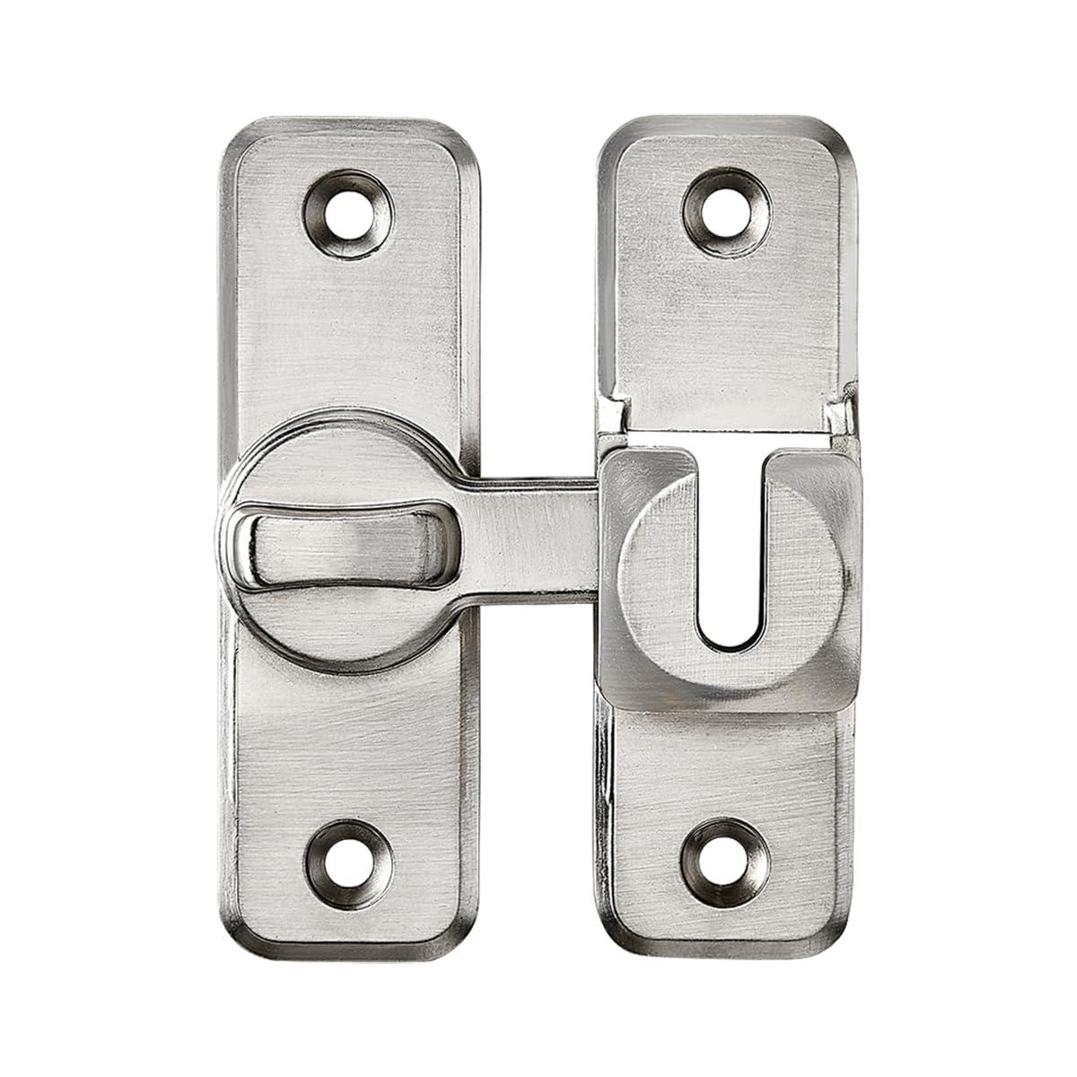 Enhanced Security Flip Latch Lock, Heavy-Duty Sliding & Swing Door Latch