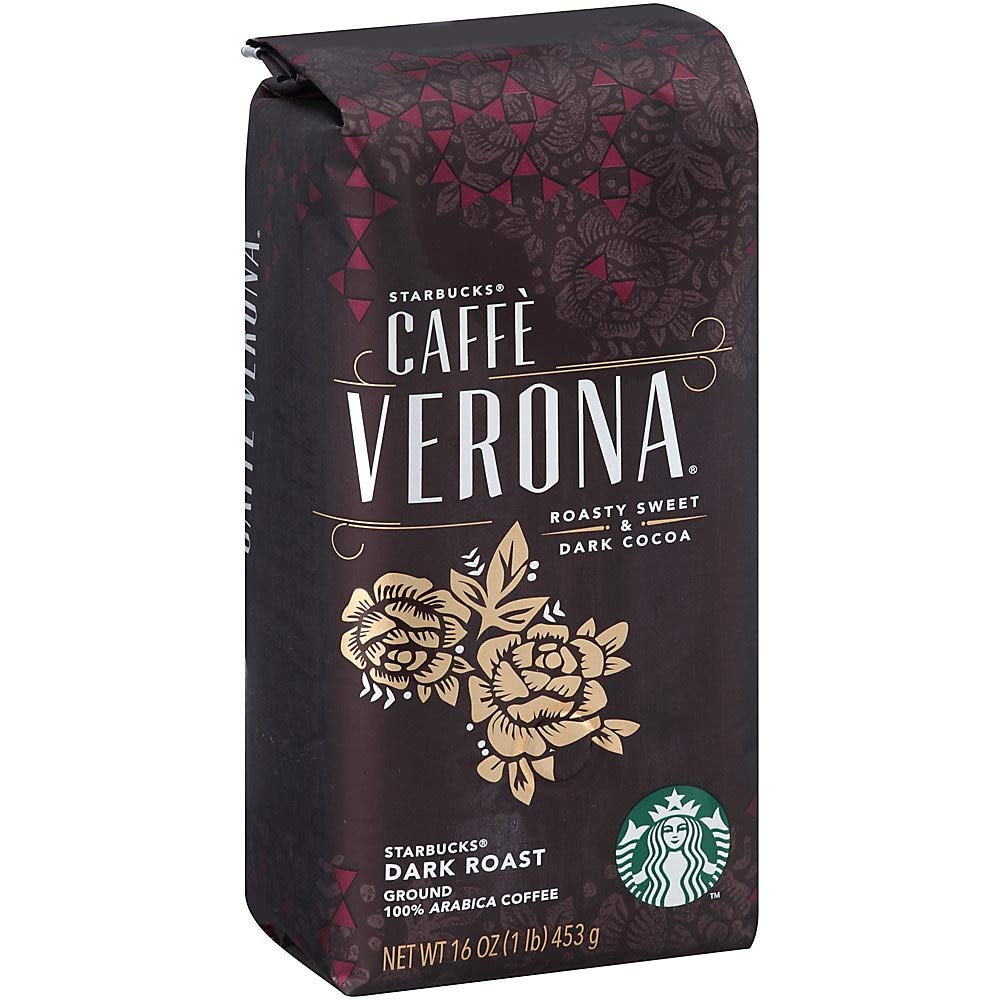 Café moulu Starbucks, café torréfié foncé, torréfaction française, 100 % arabica, 1 sac (28 oz) 