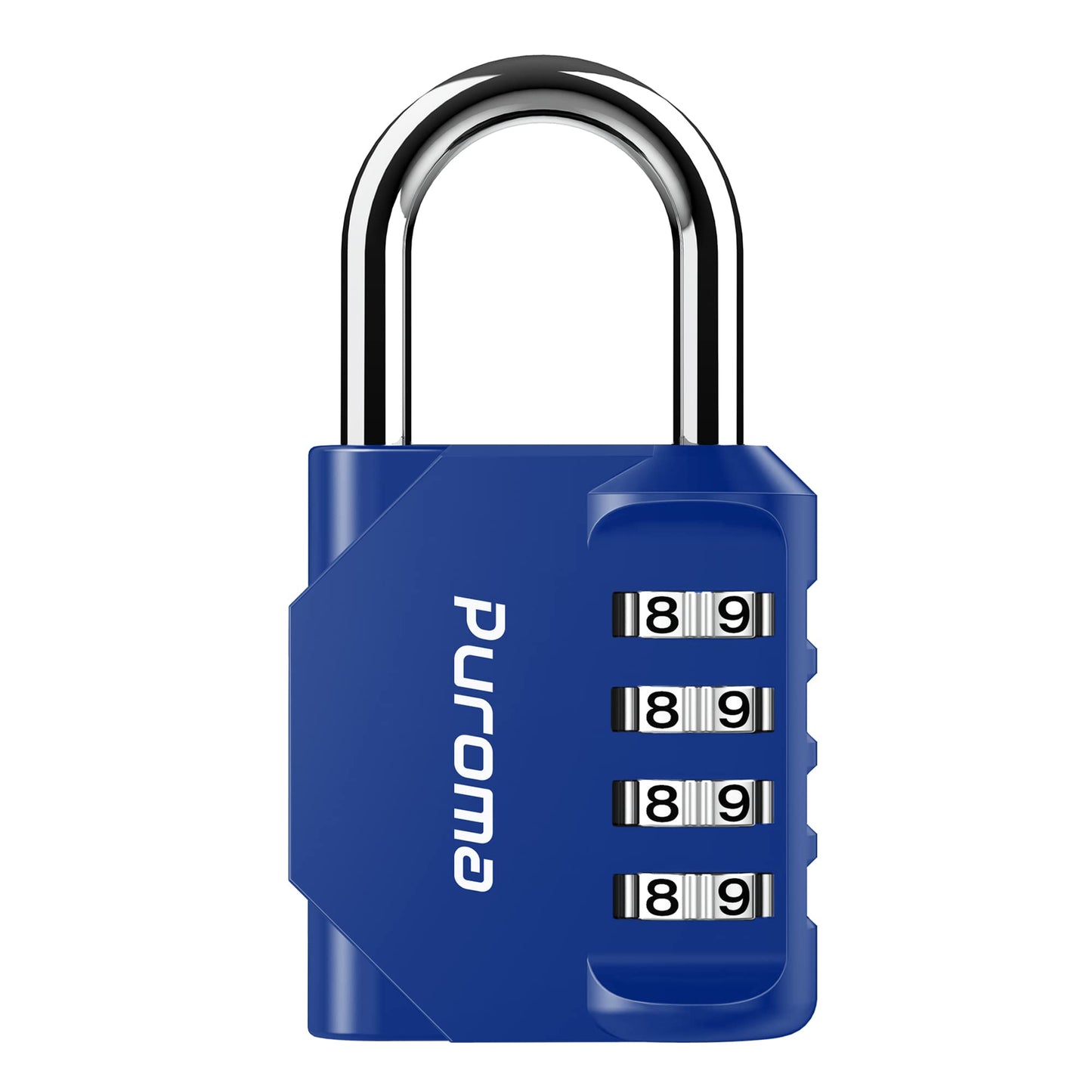 Puroma 4 Pack Combination Lock 4 Digit Locker Lock Outdoor Waterproof Padlock for School Gym Locker, Sports Locker, Fence, Toolbox, Gate, Case, Hasp Storage (Green)