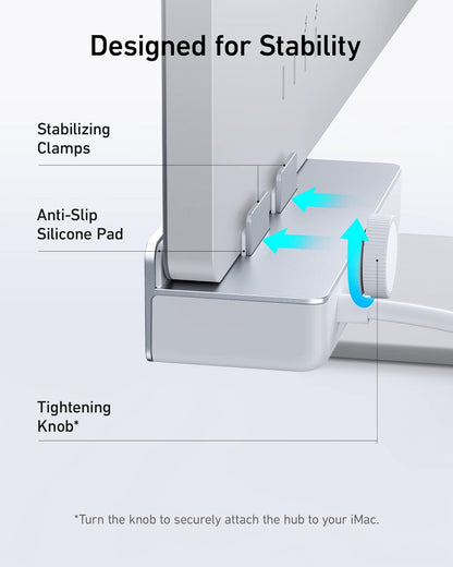 USB-C Hub 5-in-1, Dual USB-A 10Gbps, USB-C Data Port, SD & microSD Card Reader, iMac Compatible