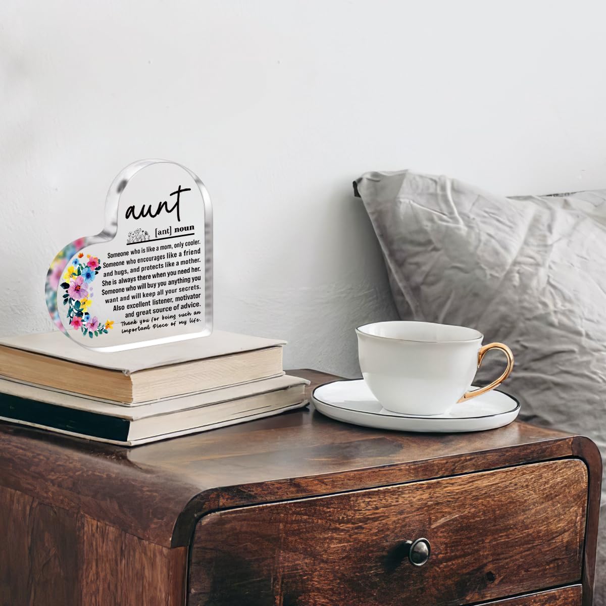 A heartfelt thank-you gift that says it all—beautifully printed on a clear 4.7 x 4.3 inch acrylic sign. Stylish, lightweight, and ready to display on any desk, shelf, or tabletop. Each piece is gift-ready and designed to leave a lasting impression.