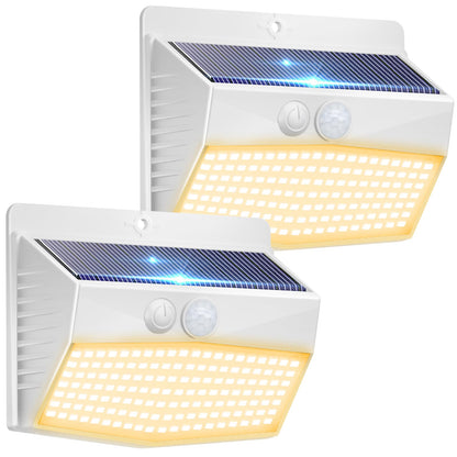 2-Pack Solar Security Lights – Motion Sensor, Waterproof
