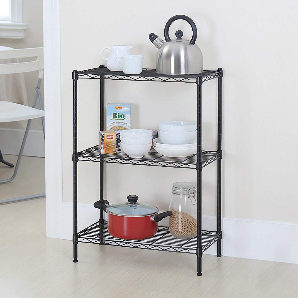 5-Tier Adjustable Heavy Duty Metal Storage Shelves, 250 Capacity Per Shelf, 36" X 14" X 72" Wire Shelving Unit Rack for Garage Closet Pantry, Black