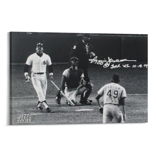 CENSO Reggie Jackson Baseball Canvas Poster Wall Art 12x18inch(30x45cm) Living Room Bedroom Office Kitchen Dining Room Bathroom