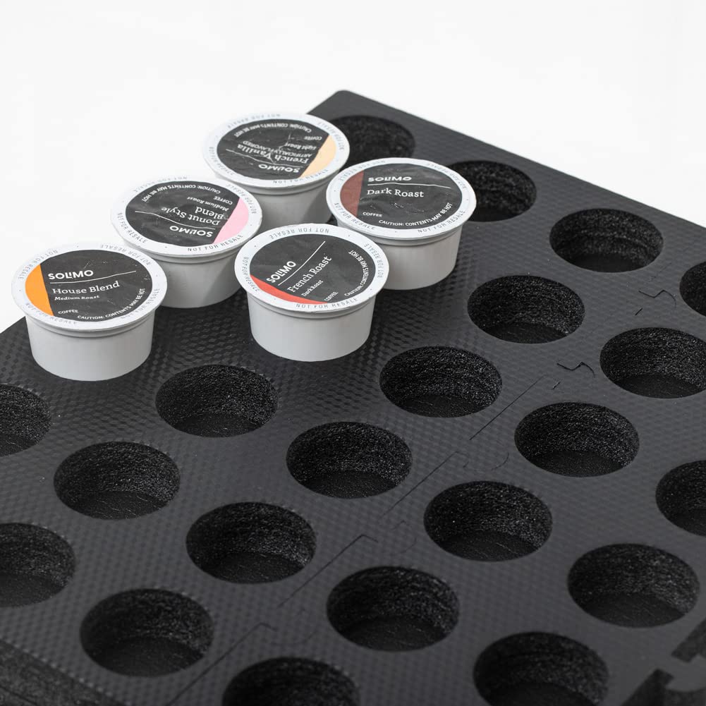 Kaffeepadhalter DIY Größe Organizer 60 Kompatibles Tablett Schublade hält mit Keurig K-Cup 