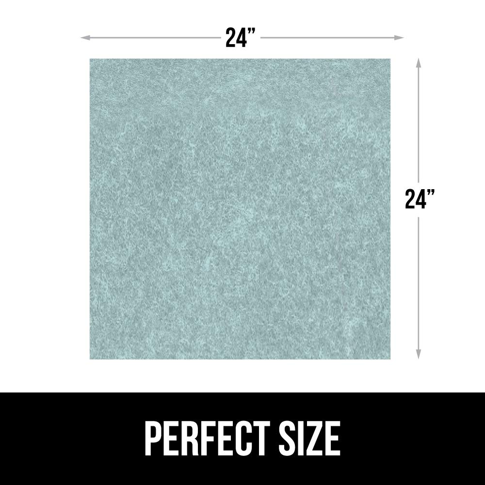 Gorilla Grip LeakGuard Non-Adhesive Under Sink Mat for Kitchen Cabinet, 24x40, Waterproof Quick Dry Shelf Liner, Durable Absorbent Felt Mats for Bathroom Sinks, Cabinets, Dresser, Damask Taupe Cream