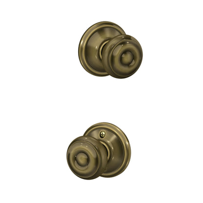 Schlage F51A GEO-625-CAM Georgian Knob with Camelot Trim – Bright Chrome