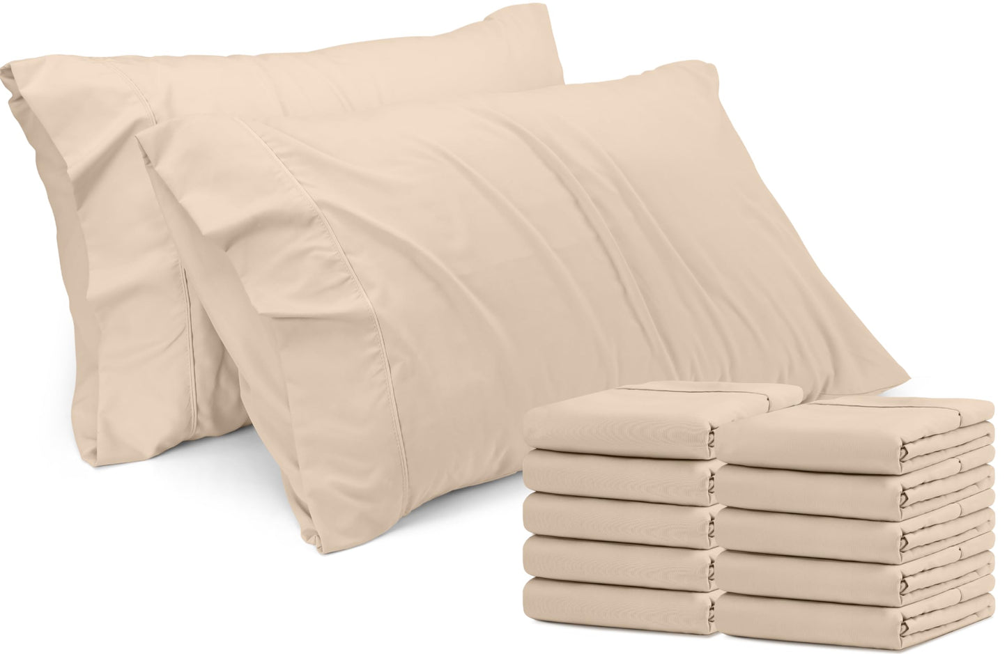 Taies d'oreiller Queen Utopia Bedding - Paquet de 4 - Fermeture à enveloppe - Tissu en microfibre brossé doux - Housses d'oreiller résistantes au rétrécissement et à la décoloration - Taille Queen 20 X 30 pouces (Queen, Gris) 