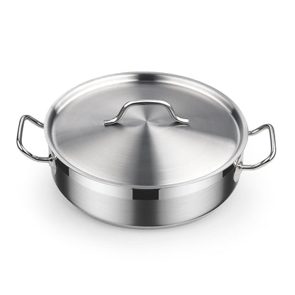 Cooks Standard 8-Piece Stainless Steel Cookware Set – Saucepans, Sauté Pan, Stockpot with Lids