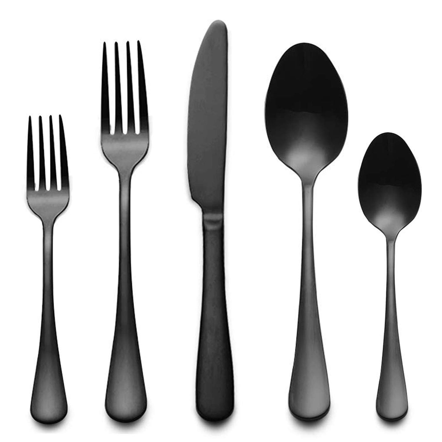 Portable Travel Utensils Set, 18/8 Stainless Steel 3 PCS Cutlery Set Including Knife Fork and Spoon, Reusable Travel Silverware Set with Case for Lunch Box Camping School Office