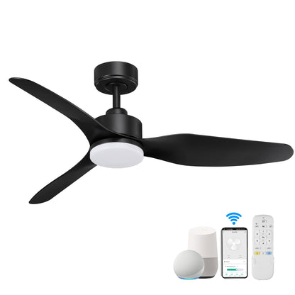 Smart LED Ceiling Fan – WiFi/Alexa Control, Quiet DC Motor, Indoor/Outdoor