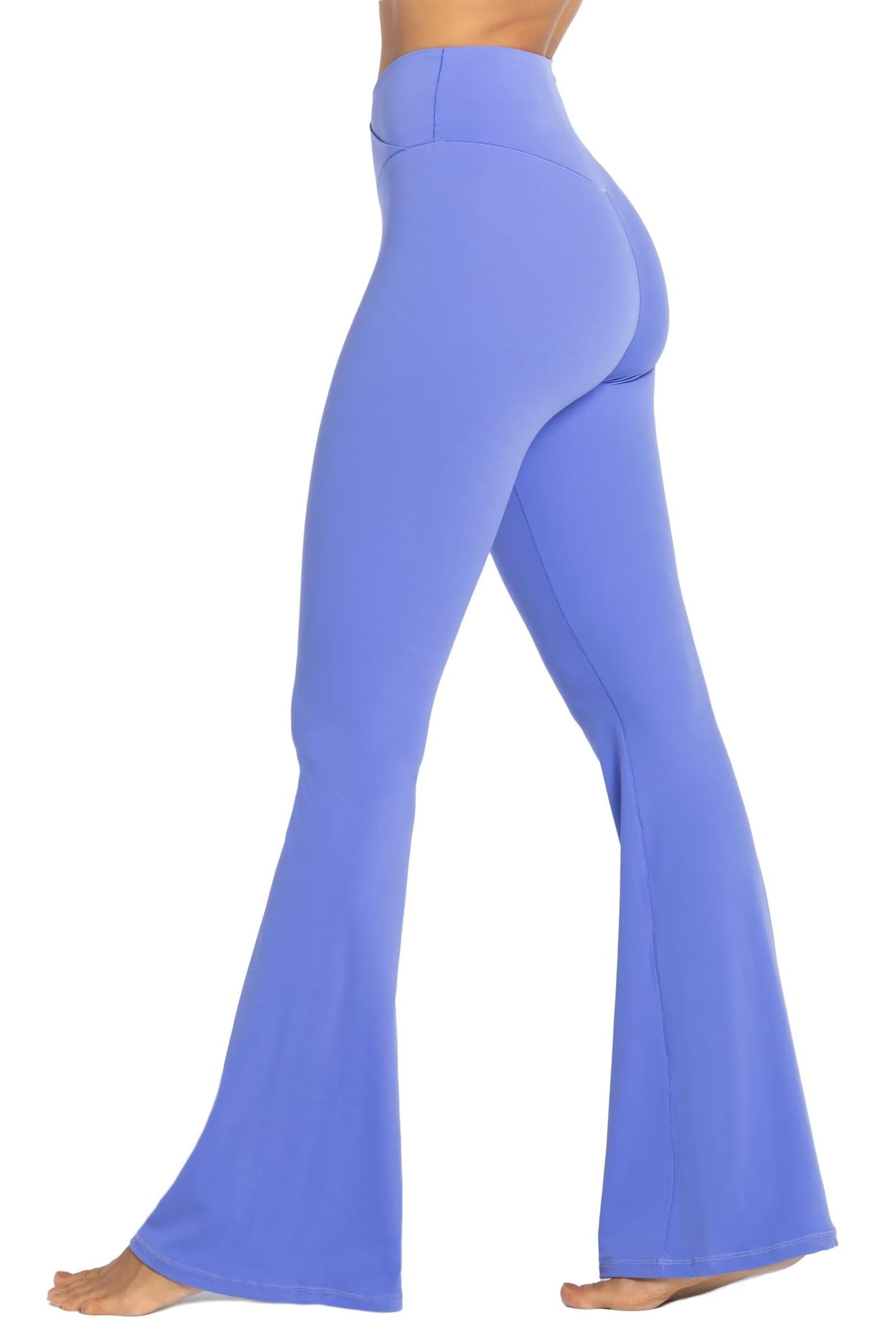 Sunzel Womens Flare Leggings No Front Seam Flare Yoga Pants with Tummy Control Crossover High Waist and Wide Leg