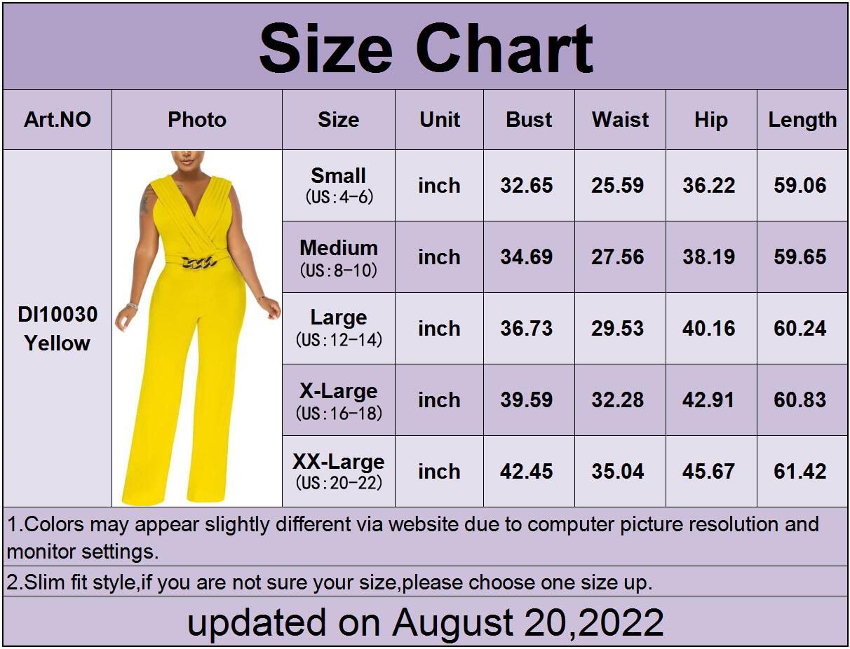 Women's Summer Formal Dressy Jumpsuits Elegant V Neck Sleeveless Party Rompers Stretchy Wrap Wide Leg Long Pants Clubwear