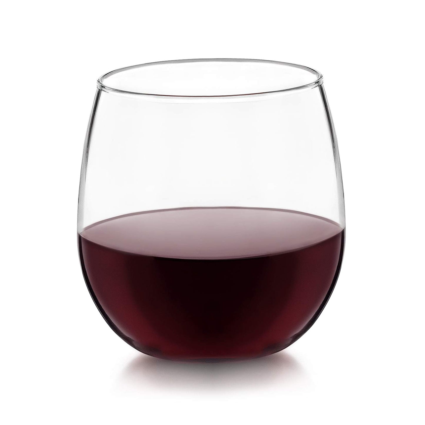 Libbey Vina Red Balloon Weingläser, 18,25 oz, elegantes großes Rotweinglas-Set mit 6 Stück, Weingläser mit langem Stiel aus Glas für Hochzeiten, Geburtstage und mehr 