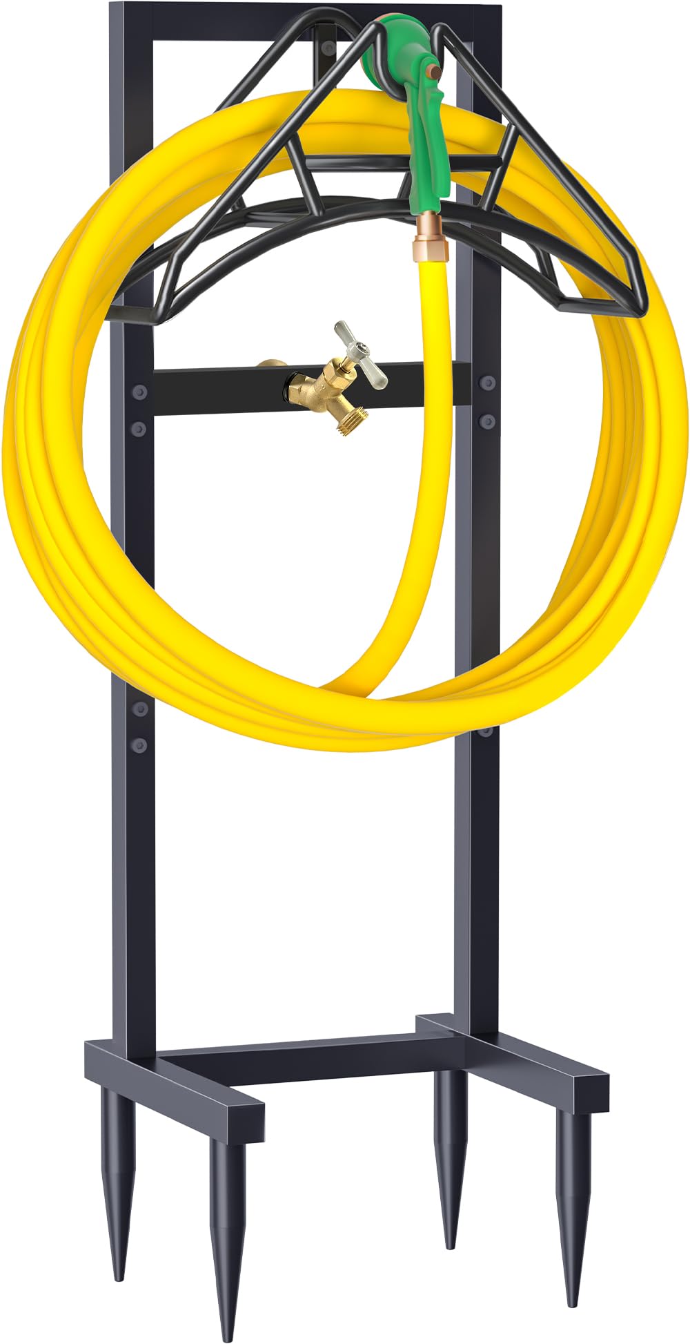 Freestanding Garden Hose Holder – Heavy Duty Metal Outdoor Hose Organizer