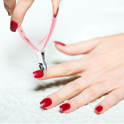 Cuticle Trimmer & Pusher – Professional Stainless Steel Manicure/Pedicure Tool for Nails