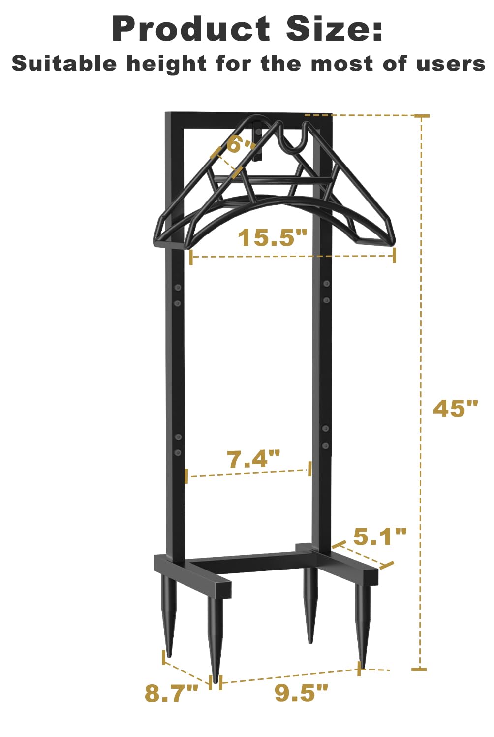 Freestanding Garden Hose Holder – Heavy Duty Metal Outdoor Hose Organizer