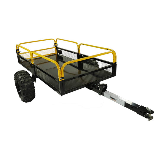 MOTOALLIANCE® Impact Implements 1000lb ATV UTV Garden Tractor Utility Cart Cargo Trailer. 12 pi3 Idéal pour transporter du bois, des broussailles, du gravier et plus encore 