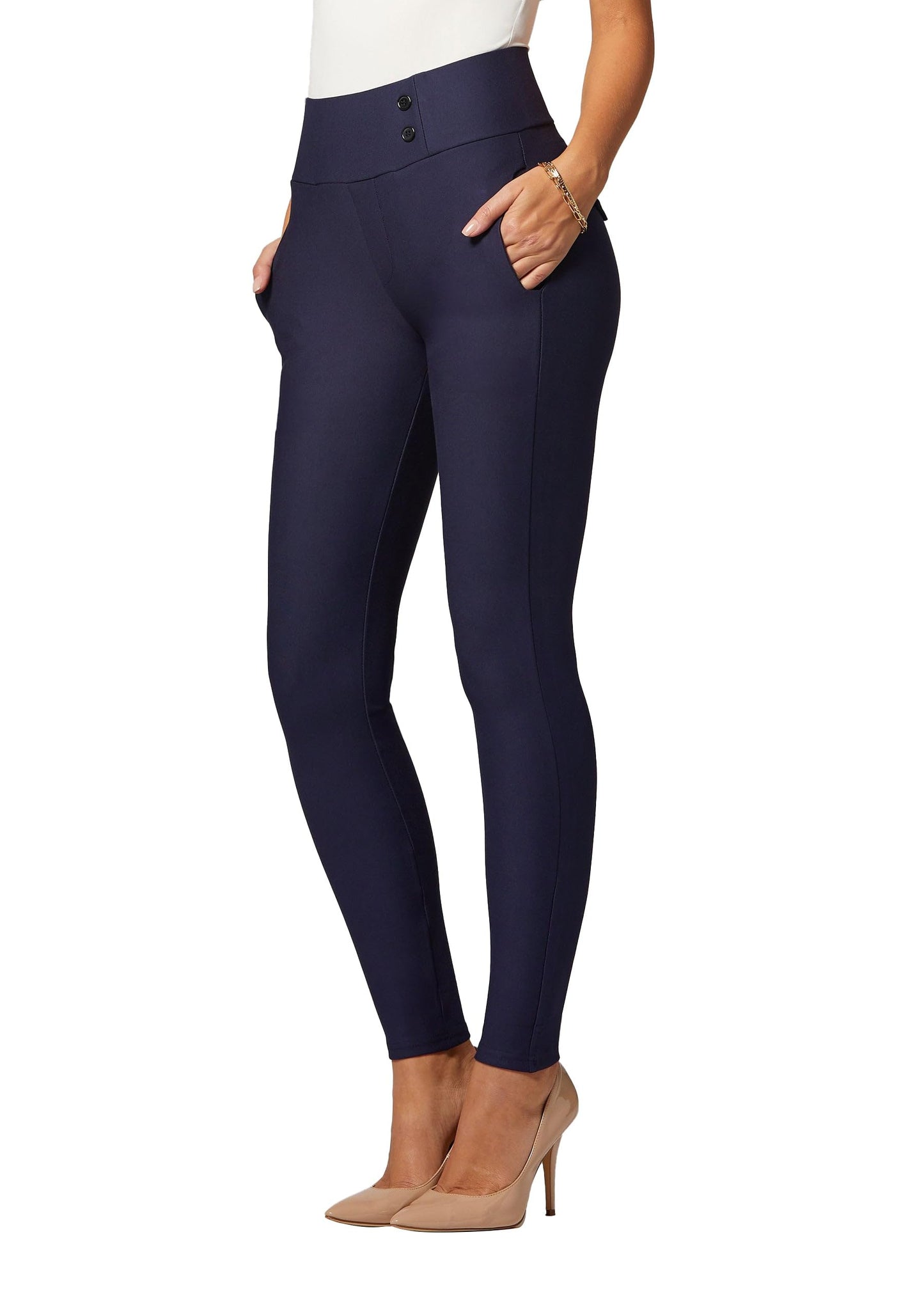 Conceited Dress Pants Women - Stretchy - Tummy Control - All Day Comfort Wear to Work - Womens Pants in Regular and Plus Size