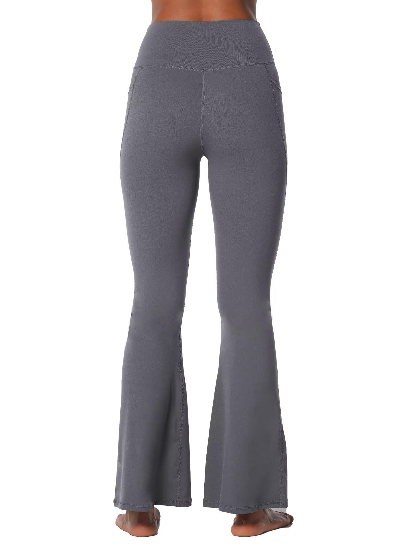 Legging évasé Sunzel pour femme avec poches, pantalon de yoga croisé avec contrôle du ventre, taille haute et jambe large