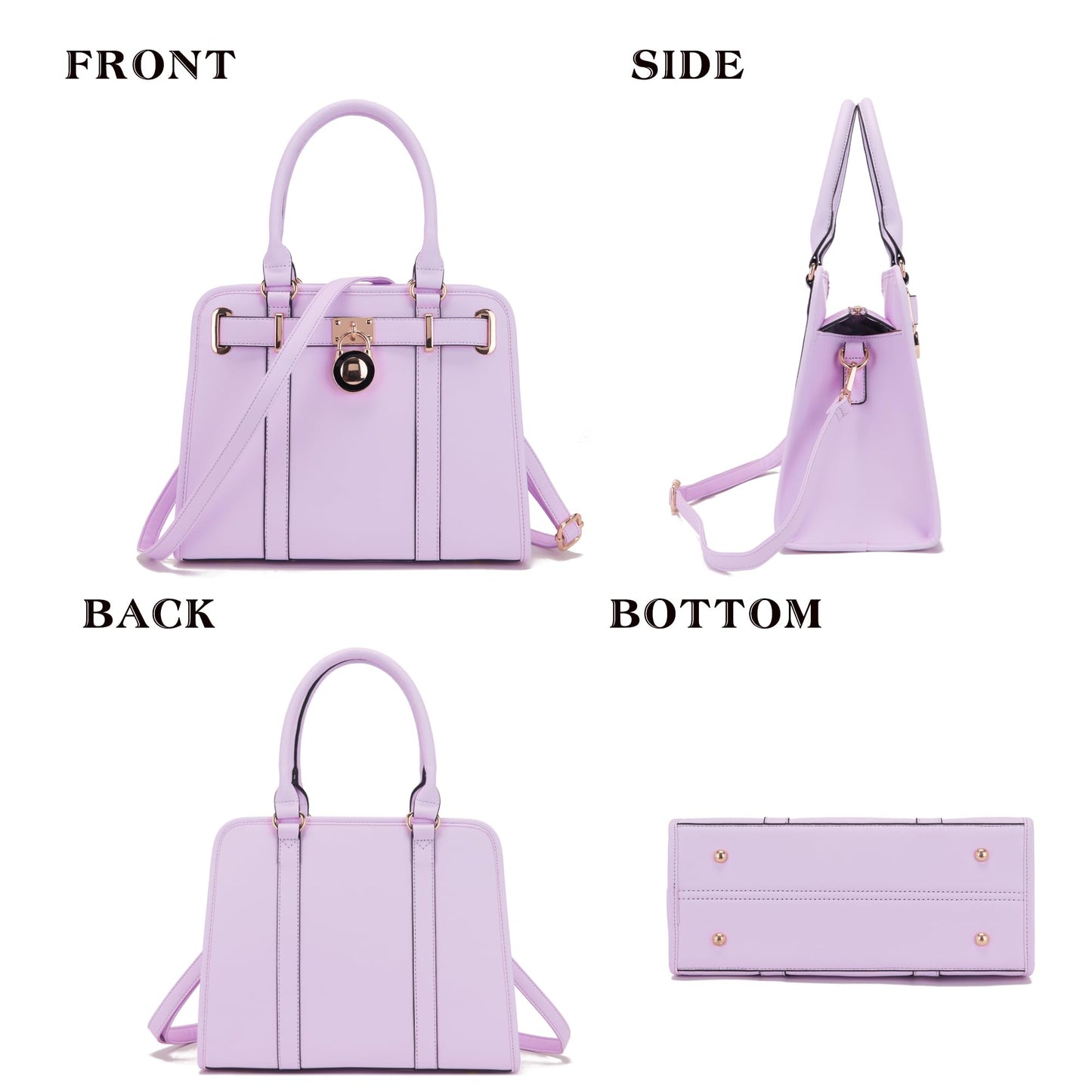 Handbags Sets For Women Shoulder Bags Top Handle Work Satchel Tote Purses Set With Matching Wallet 2pcs