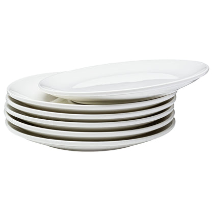 Vikko Ceramic Dinner Plates – Stackable White Plates