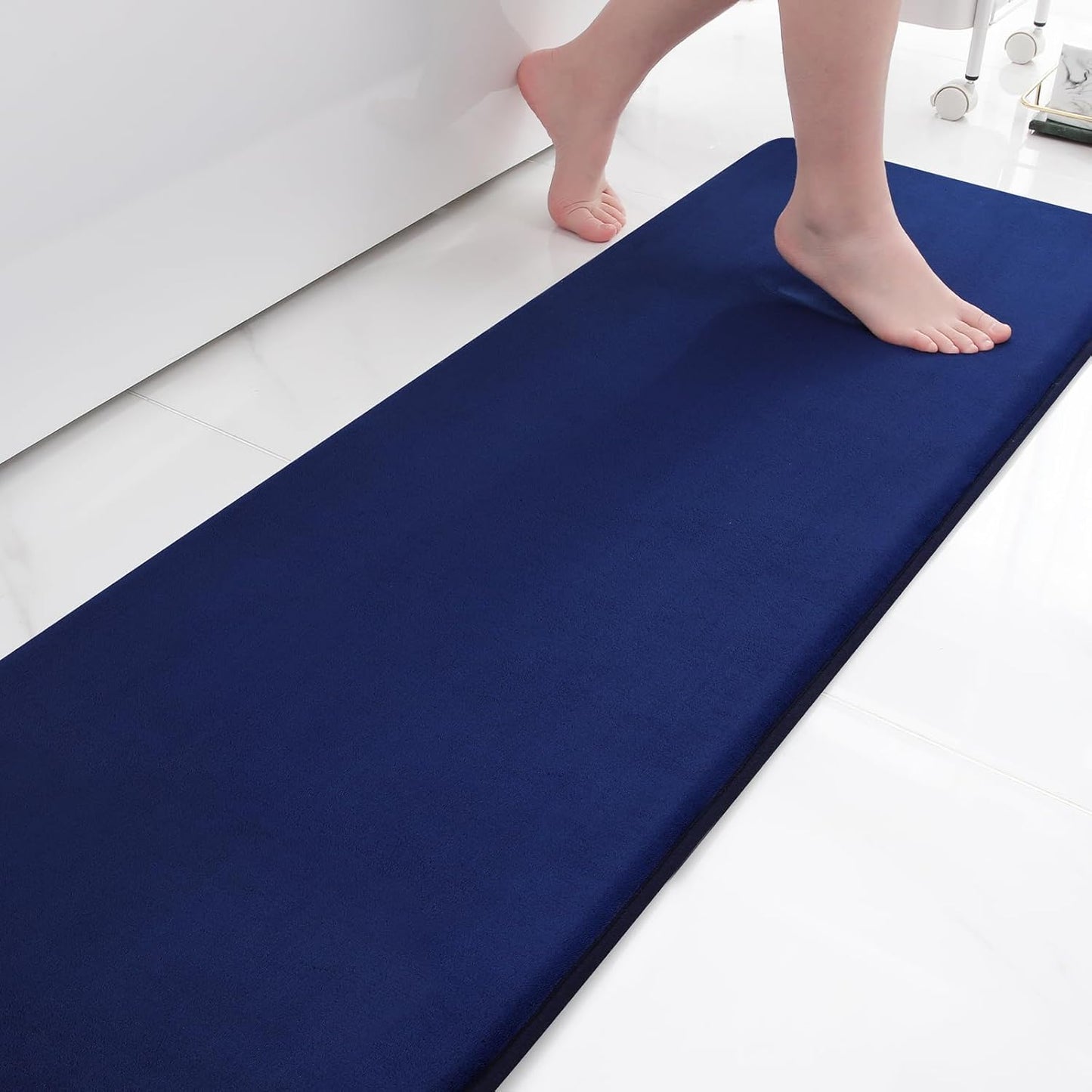 Smiry Memory Foam Bath Mat – Ultra Soft, Absorbent, Non-Slip Rug for Bathroom
