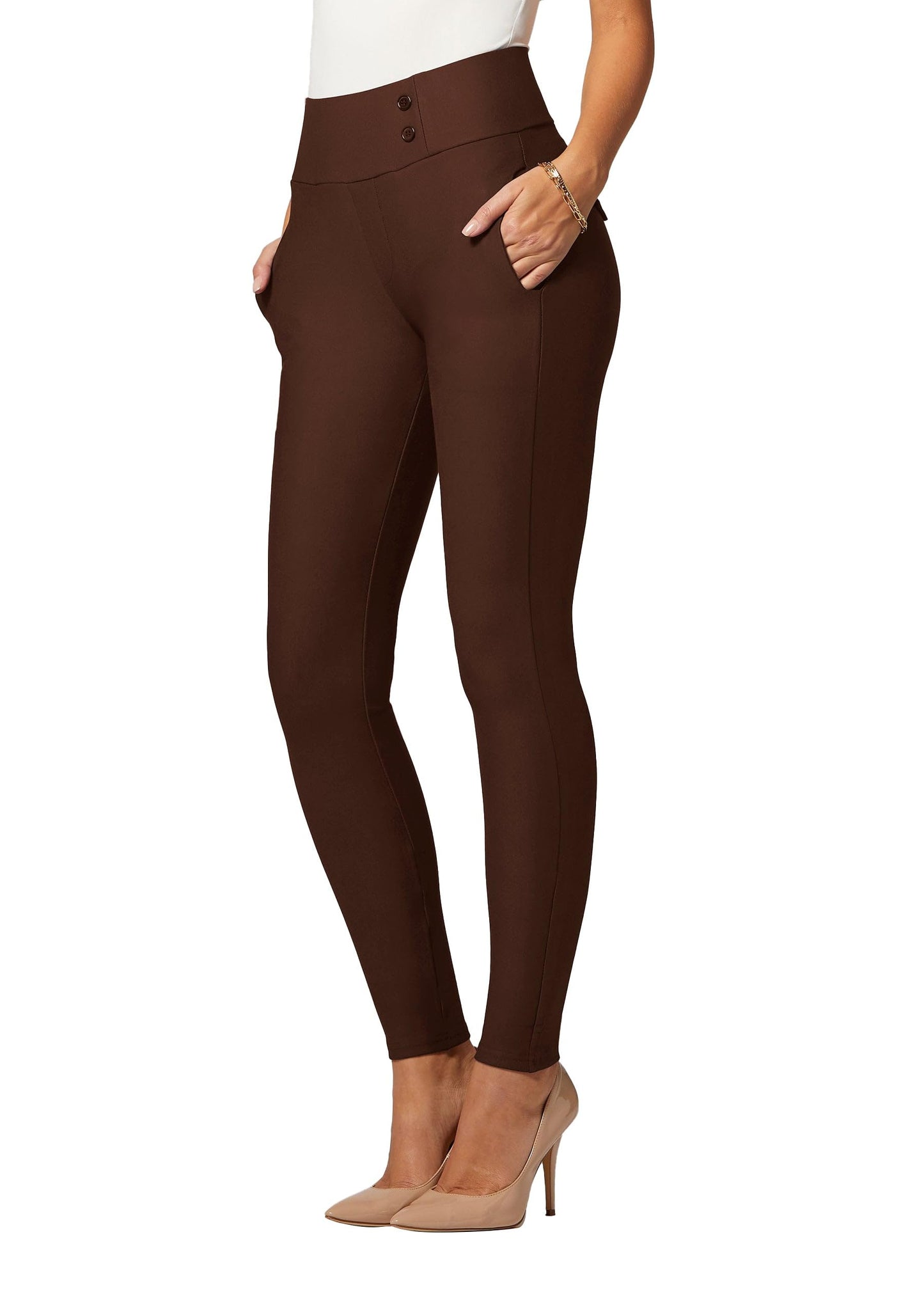 Pantalon habillé Conceited pour femme - Extensible - Contrôle du ventre - Confort toute la journée - Pantalon pour femme en taille standard et grande