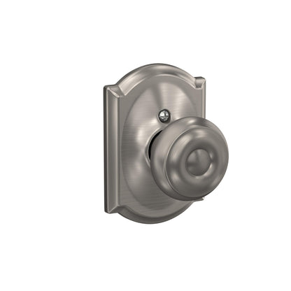 Schlage F51A GEO-625-CAM Georgian Knob with Camelot Trim – Bright Chrome