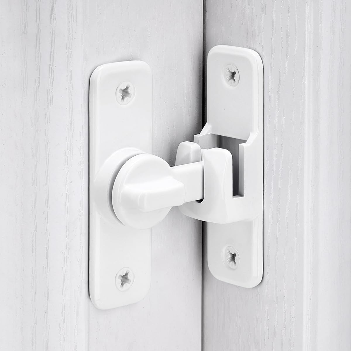 Enhanced Security Flip Latch Lock, Heavy-Duty Sliding & Swing Door Latch