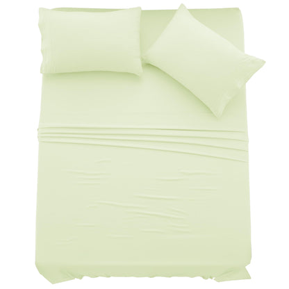 LUX Décor 6-Piece Sheet Set – Soft Microfiber Bedding with Deep Pocket Fitted Sheet & 4 Pillowcases (Paisley)