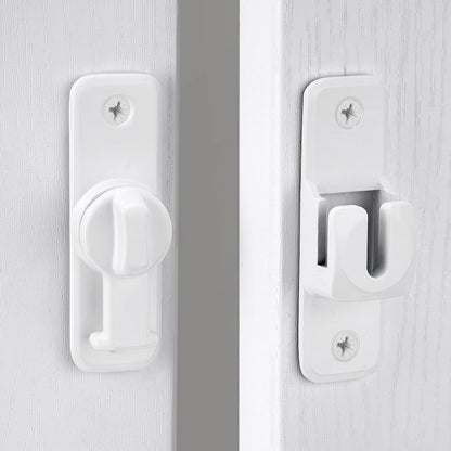 Enhanced Security Flip Latch Lock, Heavy-Duty Sliding & Swing Door Latch