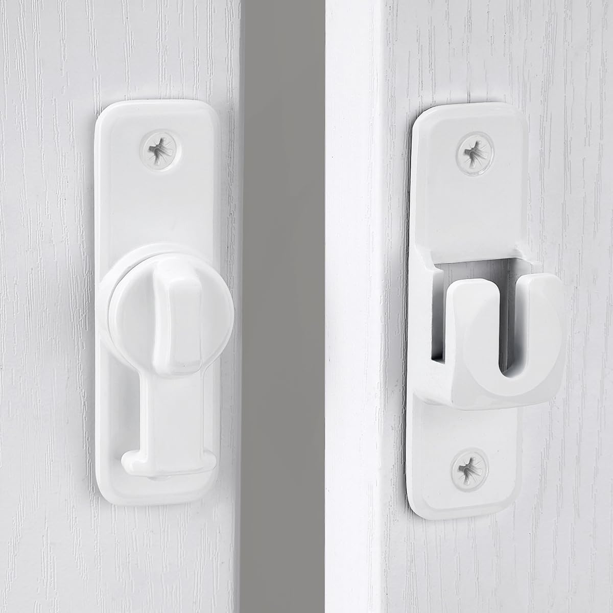 Enhanced Security Flip Latch Lock, Heavy-Duty Sliding & Swing Door Latch