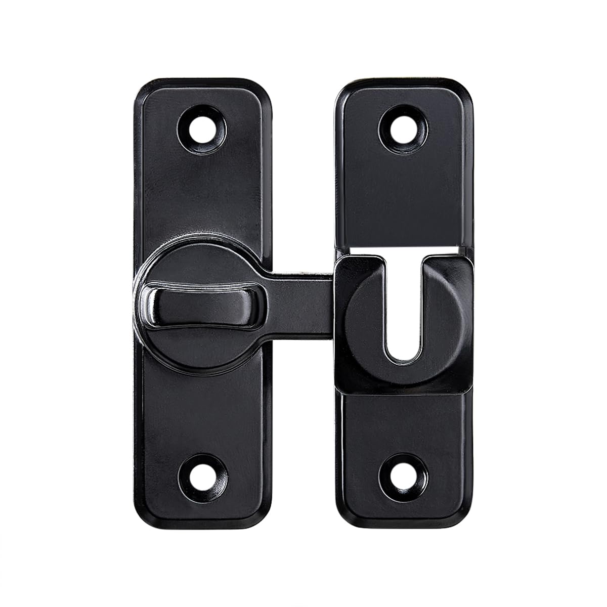 Enhanced Security Flip Latch Lock, Heavy-Duty Sliding & Swing Door Latch